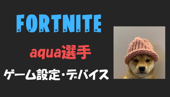 フォートナイト Aqua アクア 選手の設定 感度 年齢等 Fortnite Bestgamers