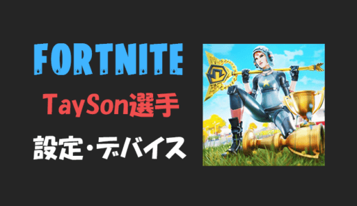 【フォートナイト】TaySon(テイソン)選手の設定・感度・年齢等【Fortnite】
