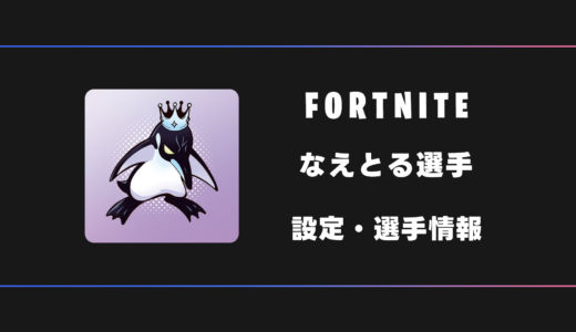 【FORTNITE】Naetor(なえとる)選手の感度・設定・デバイス