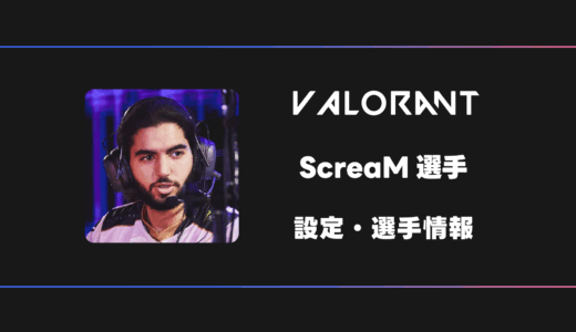 【VALORANT】ScreaM(スクリーム)選手の感度・設定・デバイス