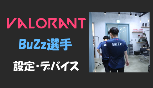 【VALORANT】Buzz(バズ)選手の設定・感度・年齢等