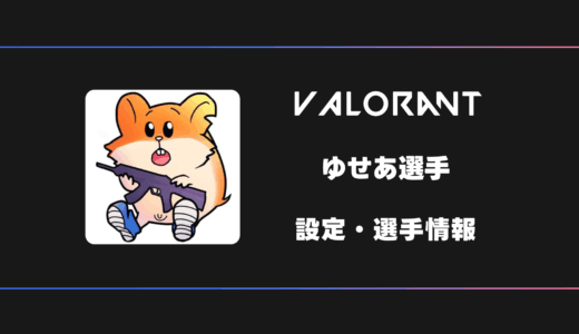 【VALORANT】ゆせあ(yusea)選手の感度・設定・デバイス