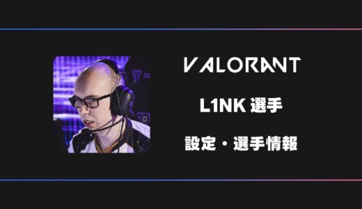 【VALORANT】L1NK(リンク)選手の感度・設定・デバイス