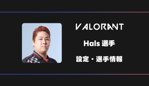 【VALORANT】Hals(ハルス)選手の感度・設定・デバイス