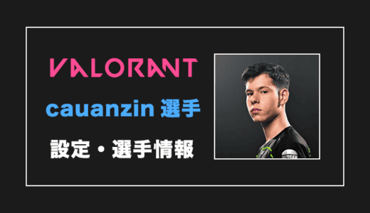 【VALORANT】cauanzin(カウアンジン)選手の感度・設定・年齢等