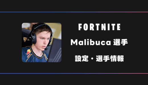 【FORTNITE】Malibuca(マリブカ)選手の感度・設定・デバイス