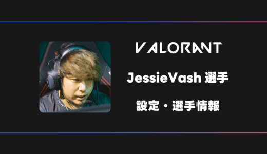 【VALORANT】JessieVash(ジェシーバッシュ)選手の感度・設定・デバイス