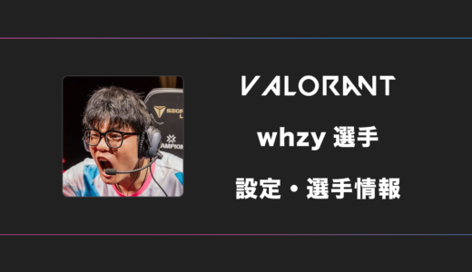 【VALORANT】whzy(ワイジー)選手の感度・設定