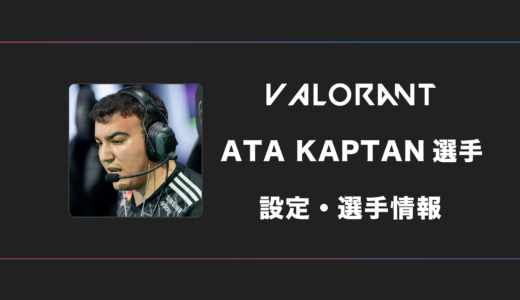 【VALORANT】AtaKaptan(アタカプタン)選手の感度・設定