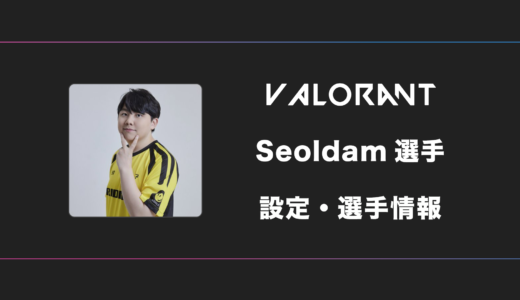 【VALORANT】Seoldam(ソルダム)選手の感度・設定