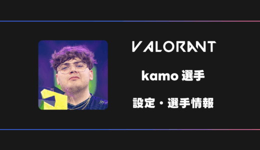 【VALORANT】kamo(カモ)選手の感度・設定・デバイス