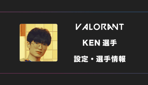 【VALORANT】KEN(ケン)選手の感度・設定・デバイス
