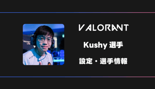 【VALORANT】Kushy(クッシー)選手の感度・設定・デバイス