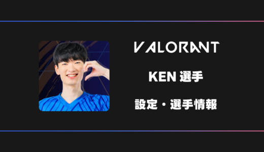 【VALORANT】KEN(ケン)選手の感度・設定・デバイス
