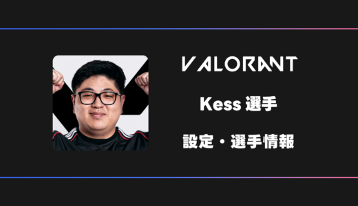 【VALORANT】Kess(ケス)選手の感度・設定・デバイス