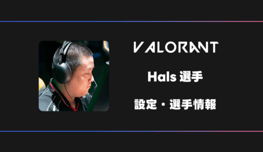 【VALORANT】Hals(ハルス)選手の感度・設定・デバイス