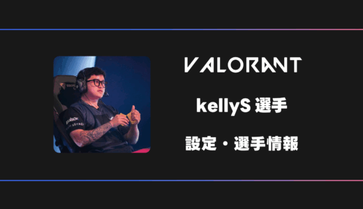 【VALORANT】kellyS(ケリーエス)選手の感度・設定・デバイス