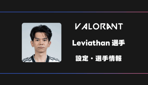 【VALORANT】 Leviathan(リヴァイアサン)選手の感度・設定・デバイス
