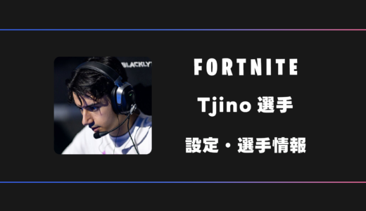 【FORTNITE】Tjino(ジーノ)選手の感度・設定・デバイス