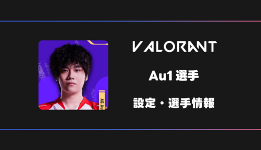 【VALORANT】Au1(エーユーワン)選手の感度・設定・デバイス