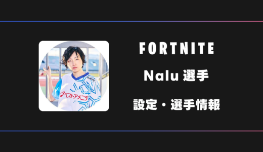 【FORTNITE】Nalu(ナル)選手の感度・設定・デバイス