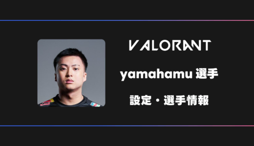 【VALORANT】yamahamu(ヤマハム)選手の感度・設定・デバイス
